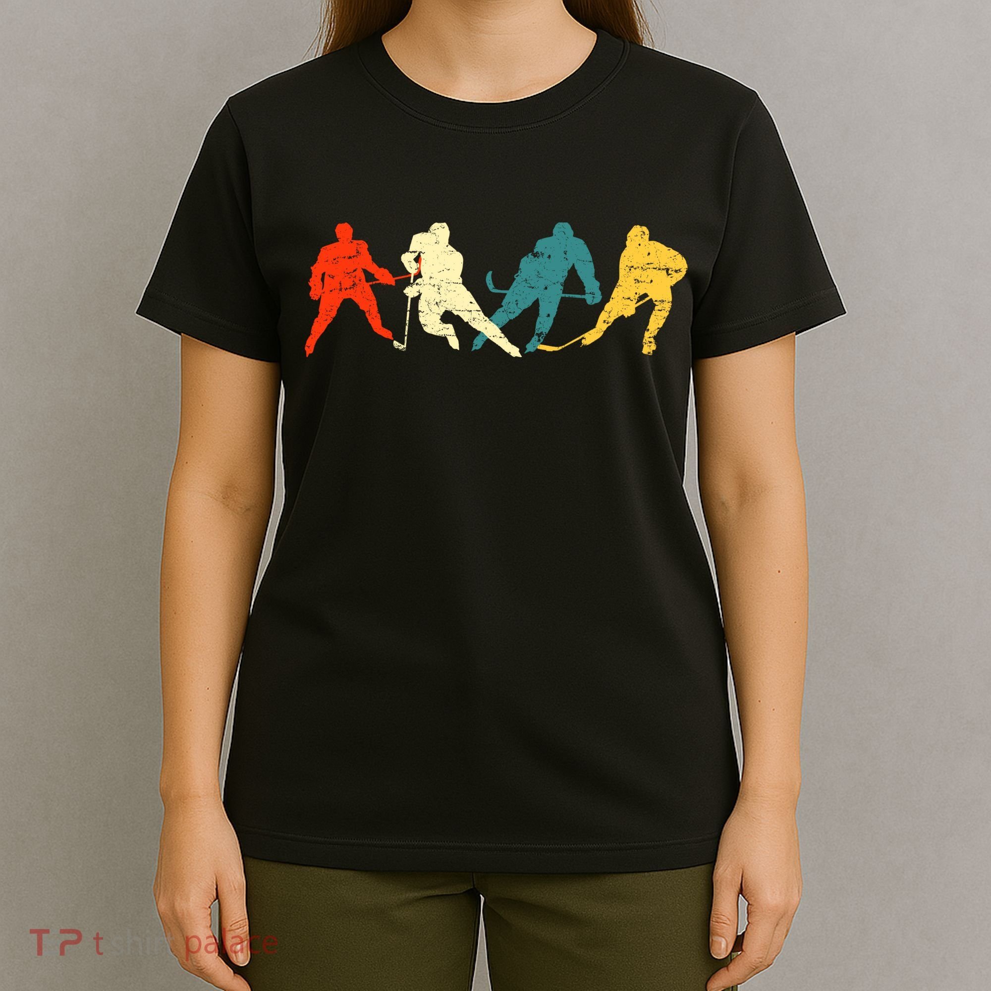 Retro Style Hockey Players T-Shirt
