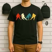 Retro Style Hockey Players T-Shirt thumb 6