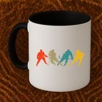 Retro Style Hockey Players Coffee Mug thumb 2