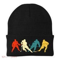 Retro Style Hockey Players Beanie thumb 0