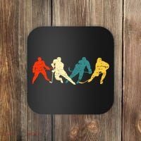 Retro Style Hockey Players Coaster thumb 0