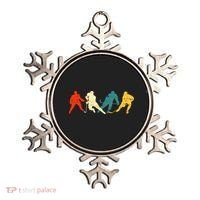 Retro Style Hockey Players Ornament thumb 0