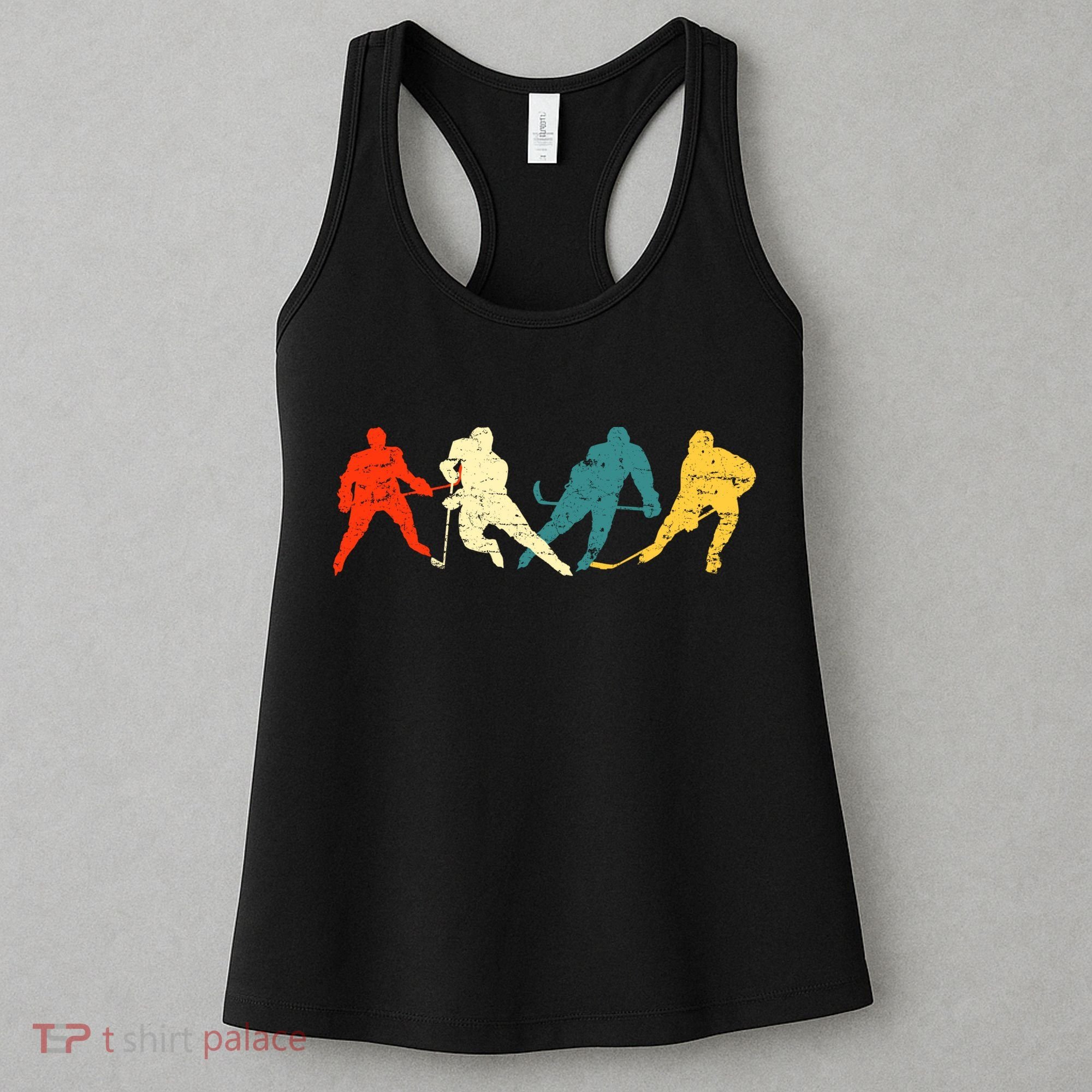 Retro Style Hockey Players Women's Tank Top