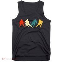 Retro Style Hockey Players Tank Top thumb 0