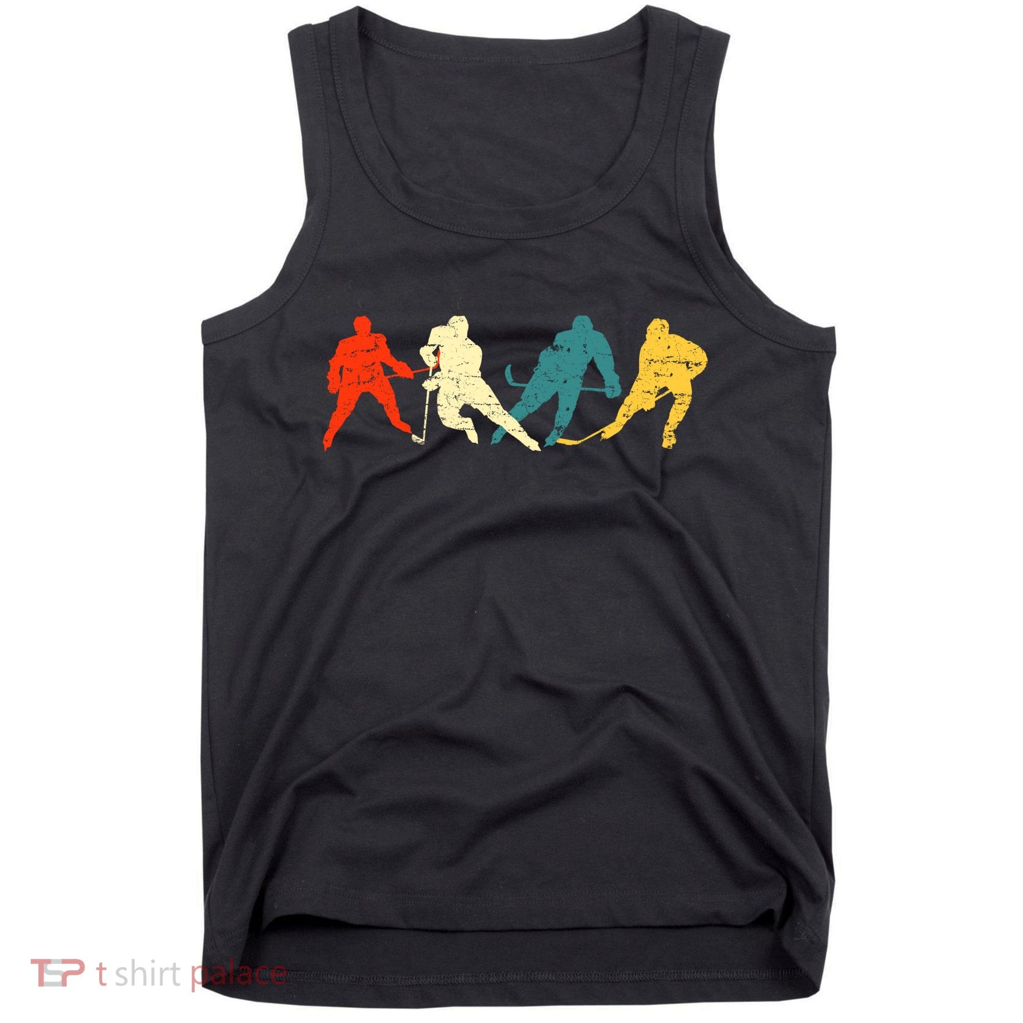 Retro Style Hockey Players Tank Top