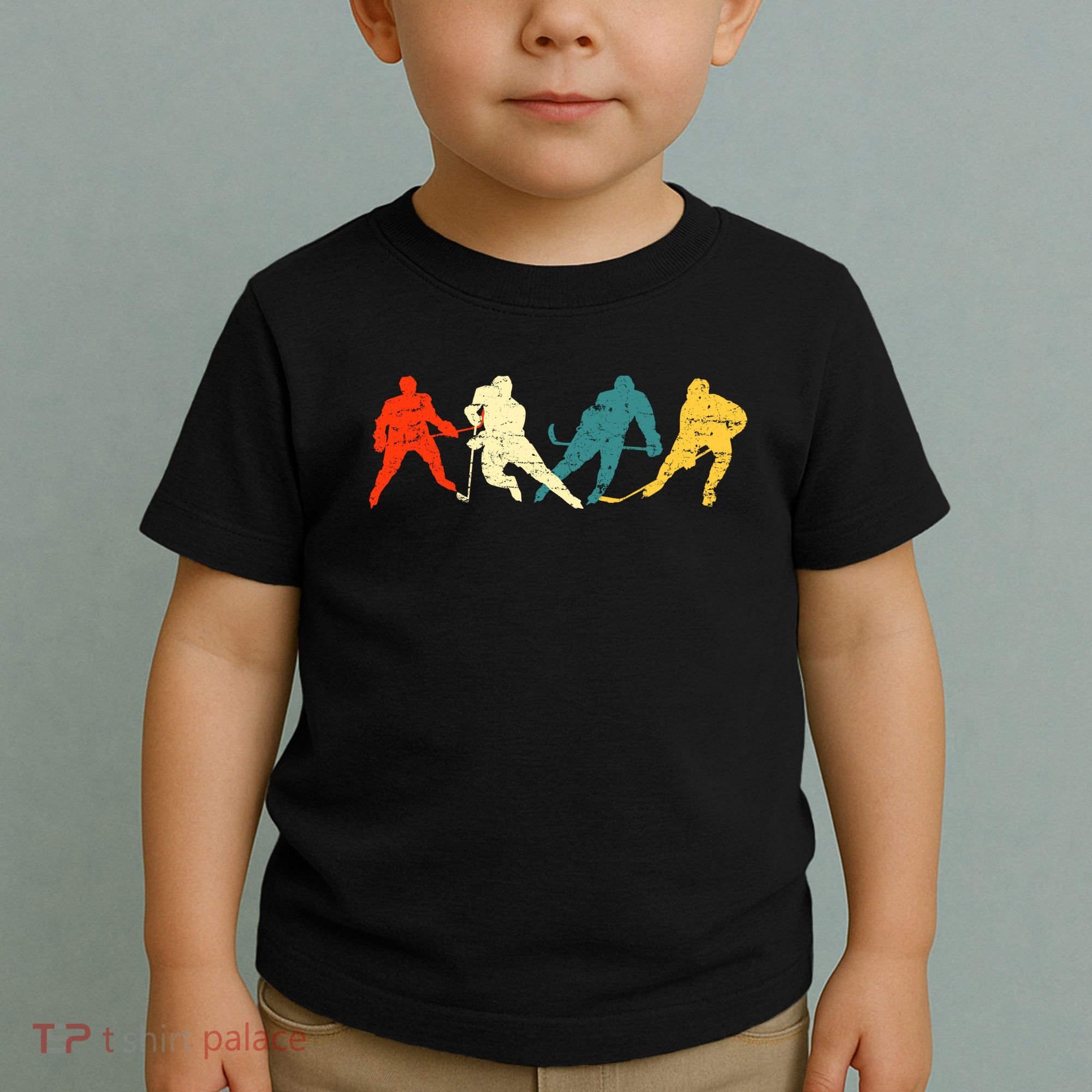 Retro Style Hockey Players Toddler T-Shirt