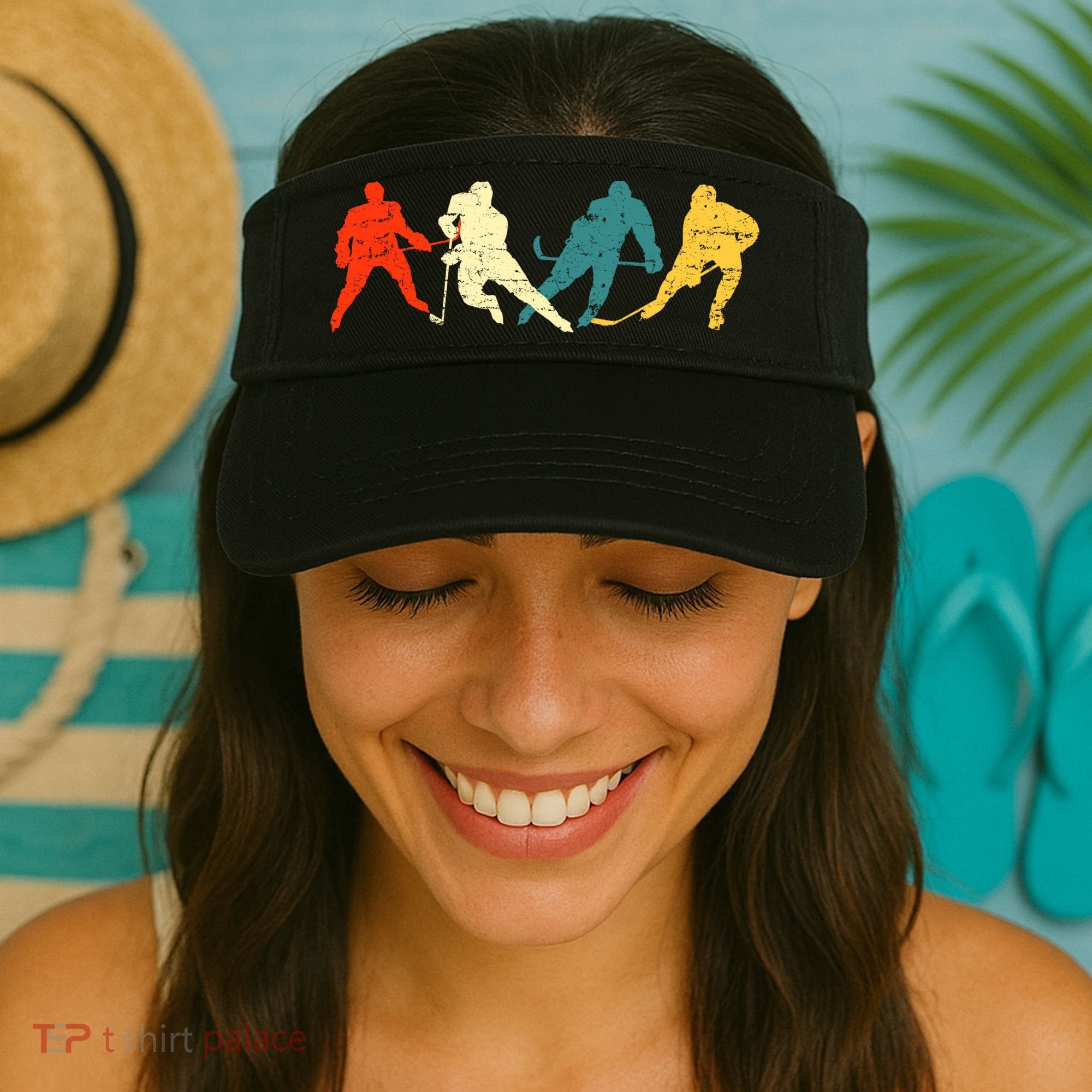 Retro Style Hockey Players Visor