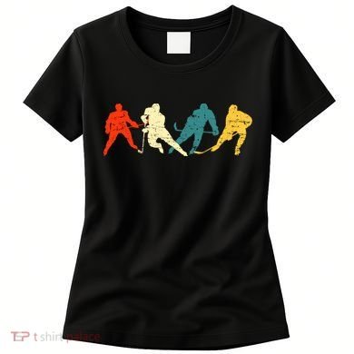 Retro Style Hockey Players Women's T-Shirt