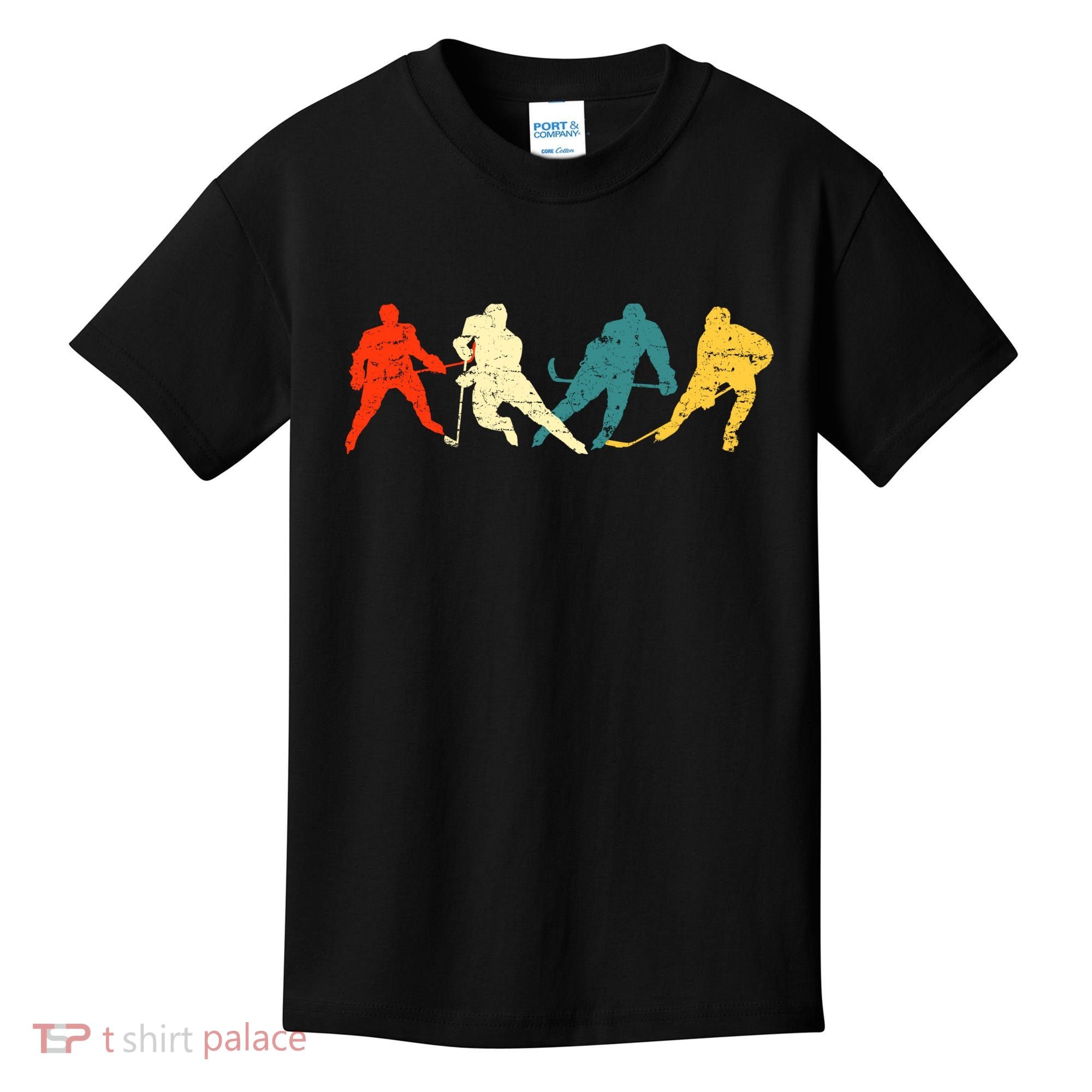 Retro Style Hockey Players Kids T-Shirt