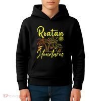 Roatan Souvenirs Honduras Beach Honduras Vacation Roatan Kids Hoodie thumb 4