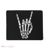 Rock Skeleton Hand Rock N Roll Metal Distressed Halloween Mousepad thumb 0