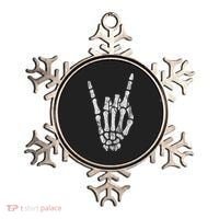 Rock Skeleton Hand Rock N Roll Metal Distressed Halloween Ornament thumb 0