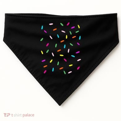 Rainbow Sprinkles Ice Cream Costume Halloween USA-Made Doggie Bandana