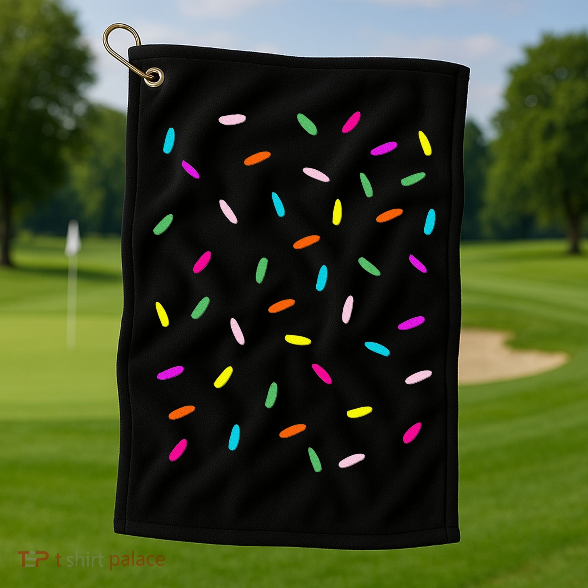 Rainbow Sprinkles Ice Cream Costume Halloween Golf Towel