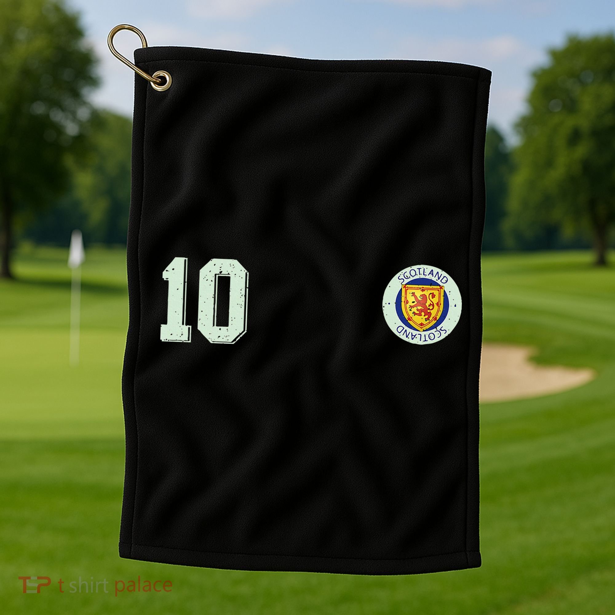 Retro Soccer Inspired Scotland Golf Towel
