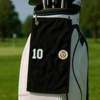 Retro Soccer Inspired Scotland Golf Towel thumb 2