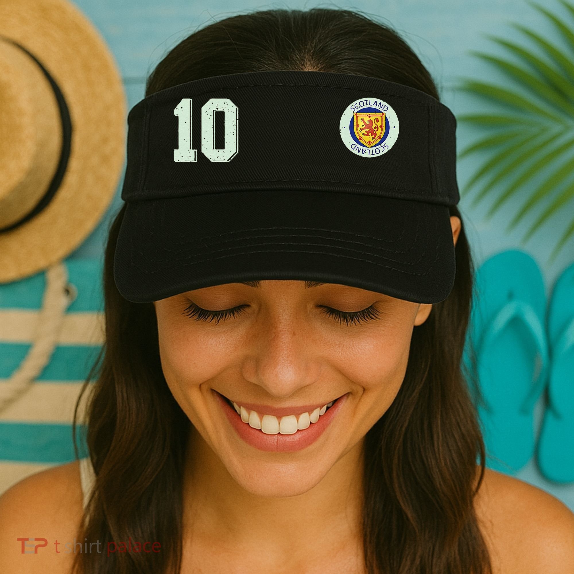 Retro Soccer Inspired Scotland Visor