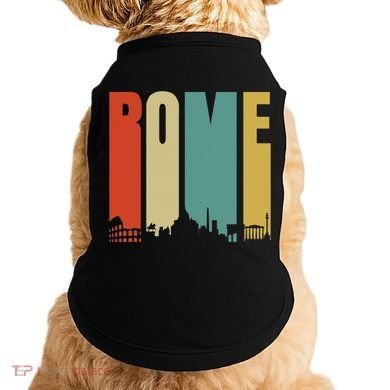 Rome Skyline Italy Gift For All Italians Doggie Tank