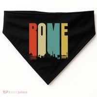 Rome Skyline Italy Gift For All Italians USA-Made Doggie Bandana thumb 0