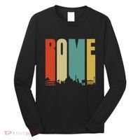 Rome Skyline Italy Gift For All Italians Long Sleeve Shirt thumb 0
