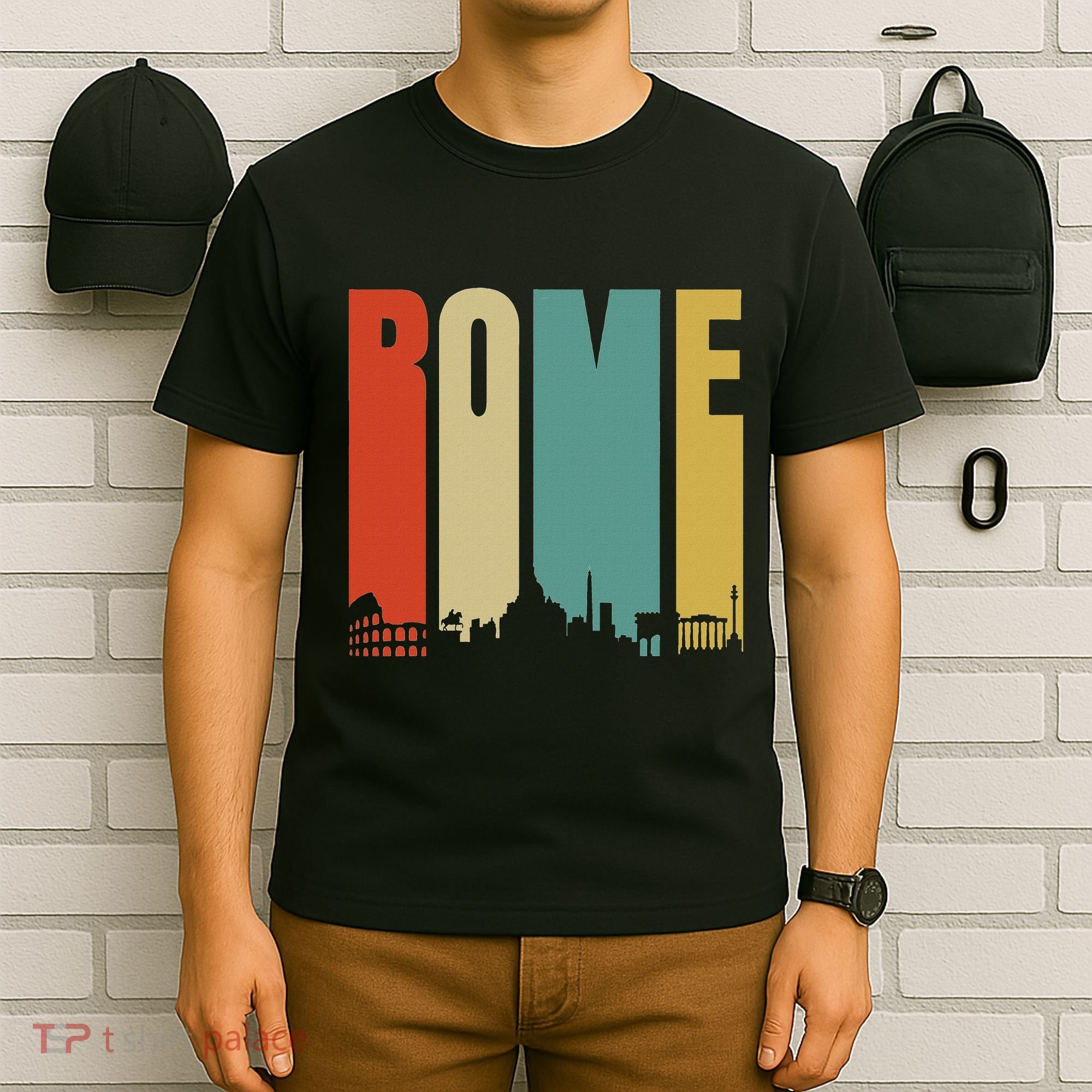 Rome Skyline Italy Gift For All Italians T-Shirt
