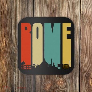 Rome Skyline Italy Gift For All Italians Coaster