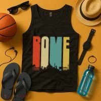 Rome Skyline Italy Gift For All Italians Tank Top thumb 4