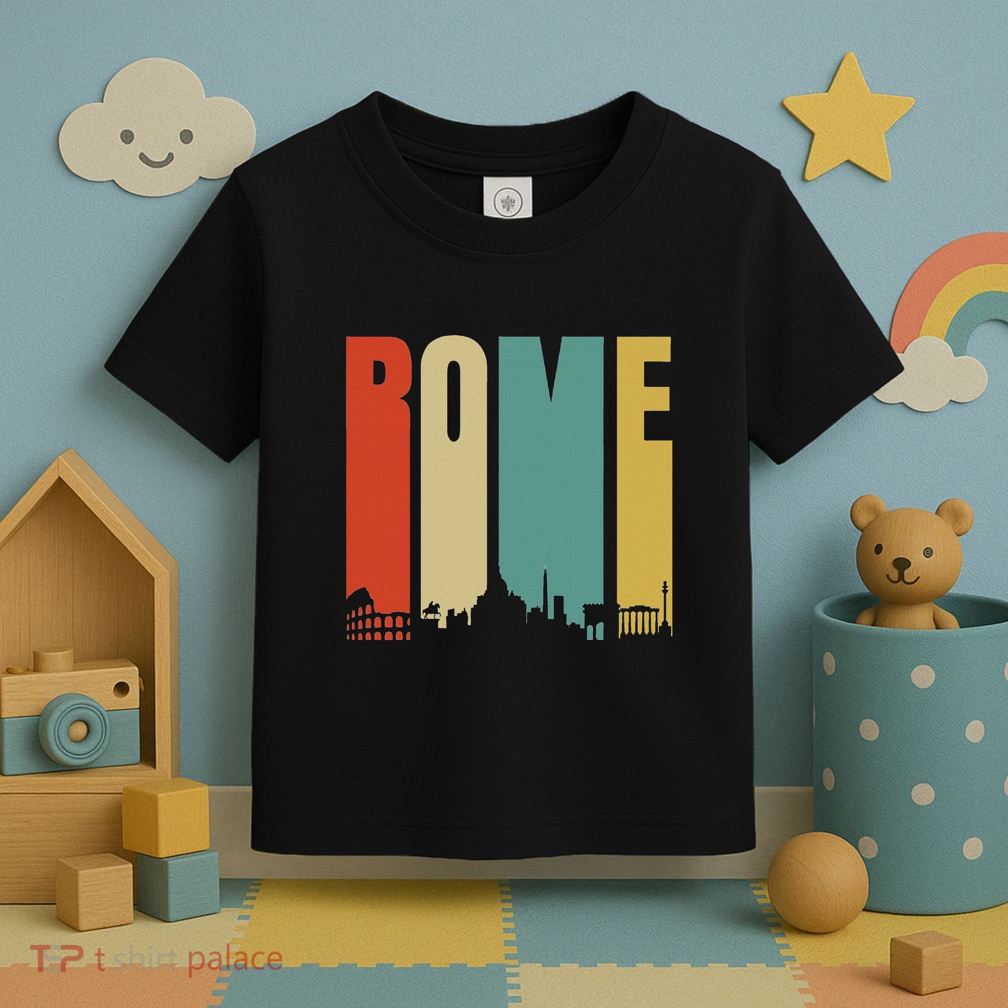 Rome Skyline Italy Gift For All Italians Toddler T-Shirt