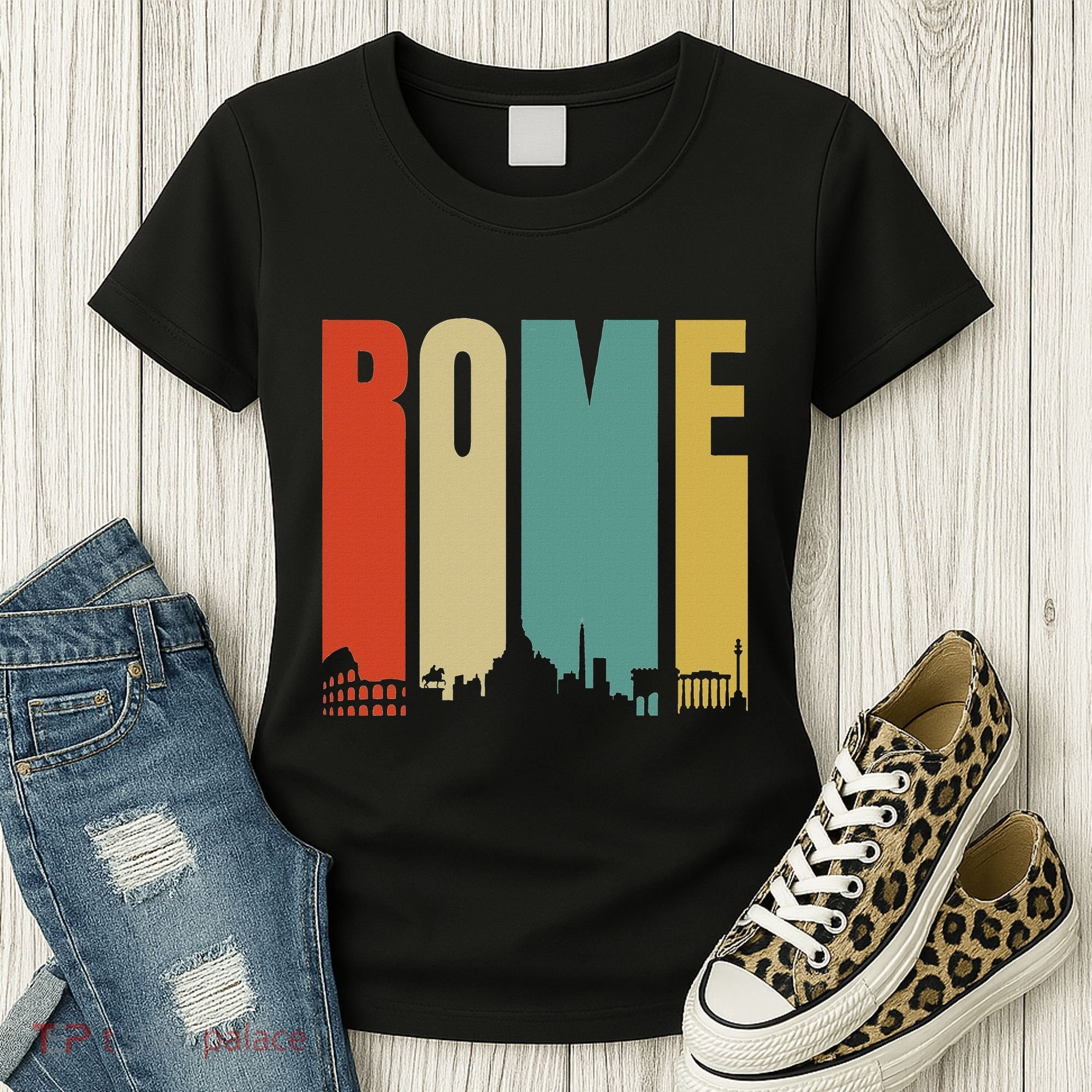 Rome Skyline Italy Gift For All Italians Women's T-Shirt