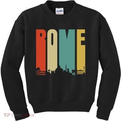 Rome Skyline Italy Gift For All Italians Kids Sweatshirt
