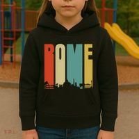 Rome Skyline Italy Gift For All Italians Kids Hoodie thumb 3
