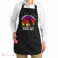 Retro Sorry I CanT My Plants And Dogs Need Me Gardener Apron thumb 2