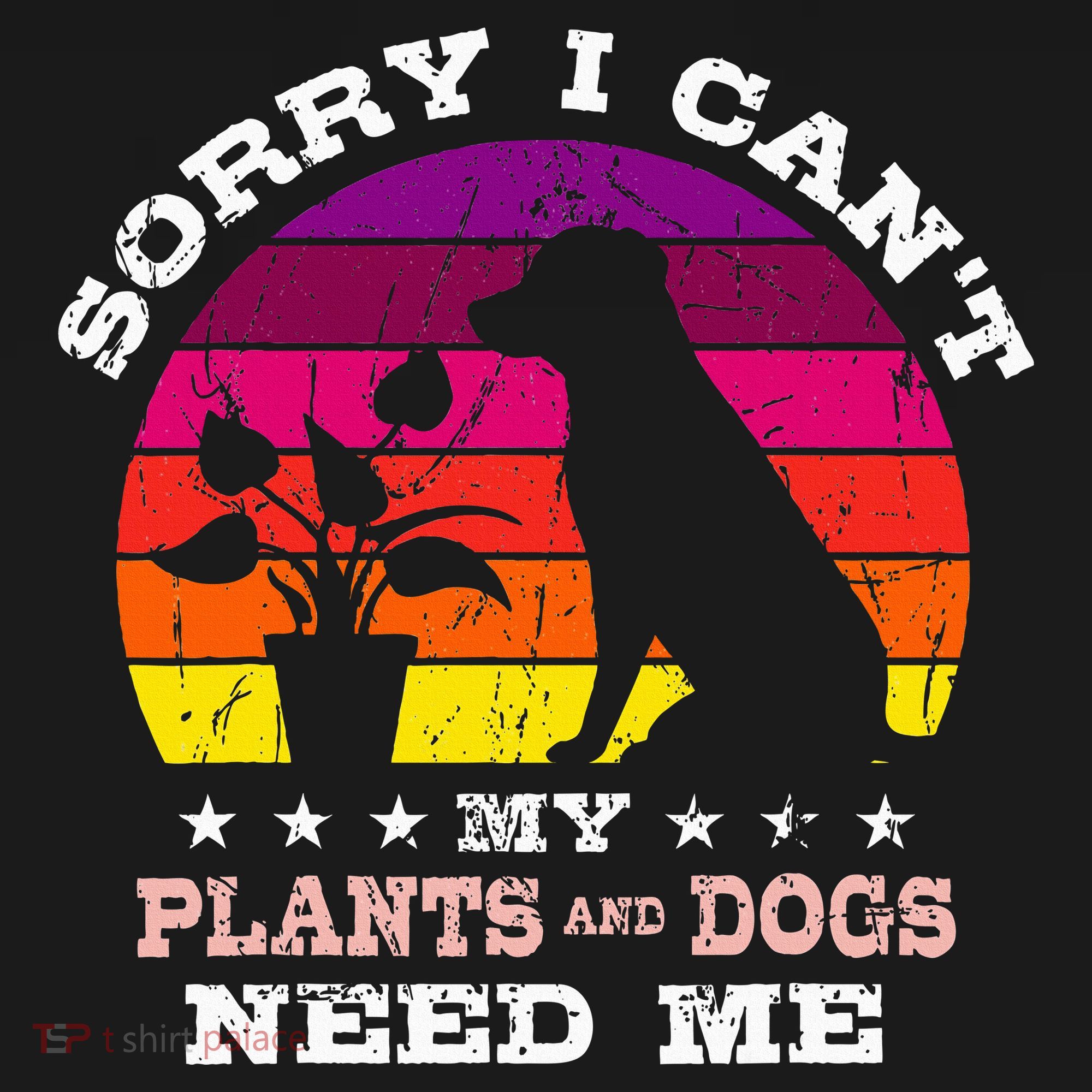 Retro Sorry I CanT My Plants And Dogs Need Me Gardener Apron