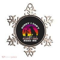 Retro Sorry I CanT My Plants And Dogs Need Me Gardener Ornament thumb 0