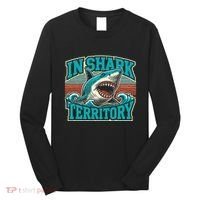 Retro Shark In Shark Territory Long Sleeve Shirt thumb 0