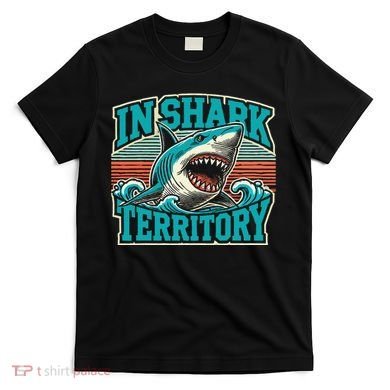 Retro Shark In Shark Territory T-Shirt