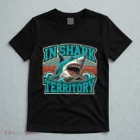 Retro Shark In Shark Territory T-Shirt thumb 5