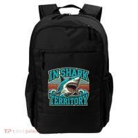 Retro Shark In Shark Territory Backpack thumb 0