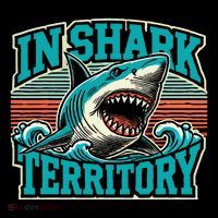 Retro Shark In Shark Territory Coffee Mug thumb 5