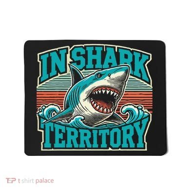 Retro Shark In Shark Territory Mousepad