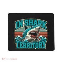 Retro Shark In Shark Territory Mousepad thumb 0