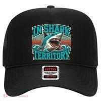 Retro Shark In Shark Territory Hat thumb 0