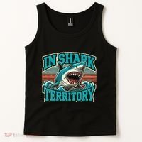 Retro Shark In Shark Territory Tank Top thumb 2