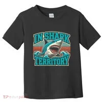 Retro Shark In Shark Territory Toddler T-Shirt thumb 0