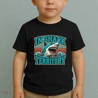 Retro Shark In Shark Territory Toddler T-Shirt thumb 2