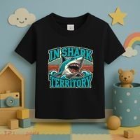 Retro Shark In Shark Territory Toddler T-Shirt thumb 3