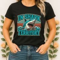 Retro Shark In Shark Territory Women's T-Shirt thumb 2