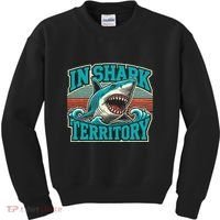 Retro Shark In Shark Territory Kids Sweatshirt thumb 0