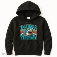 Retro Shark In Shark Territory Kids Hoodie thumb 0