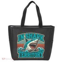 Retro Shark In Shark Territory Tote Bag thumb 0